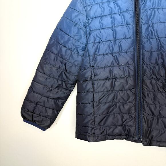 GAP Kids Boys Lightweight Puffer Jacket In Ombre Blue Size XS - Picture 4 of 10